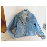 vtg LEE Denim Button Up XL Coat MONFORT Logo