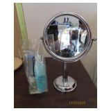 (2items) Bath Makeup 2way 12" Mirror + Lotion SET