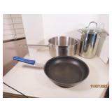 (3) HeavyDuty Stainless Kitchen Pots NSF & C/B