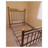 Antique Solid Brass Original FullSize Bed Frame EX