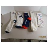(5prs) Broncos & Rockies Designer Socks