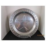 15" WILTON Alum Longhorn Cattle Round Platter