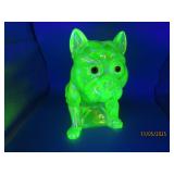 UV Glowing Uranium 8.5" BULLDOG Stopper Glass #d