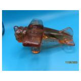 BOYD 4" Glass Airplane Pearly Pink retired
