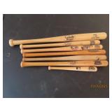 (7) Wooden Miniature Baseball Bats ROCKIES etc