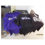 (3) CO ROCKIES vtg Majestic T-Shirts L/Xl/XXL