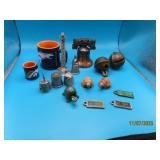 Lot ShelfFULL Miniatures Collectibles Thimbles etc