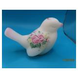 FENTON 4" Handpainted Signed BIRD Glass Figure