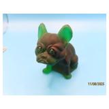Dark Green greeneyed 2.5" BULLDOG Glass WM Figure