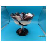 5" WESTMORLAND SlagGlass RibbonEdge Candy Dish