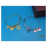 (2) ALEX & ANI Energy Charm 2" Bracelets