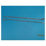 (2) Solid Sterling 7" Bracelets 4.5g