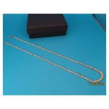 14kt Yellow Gold WovenStrand 18" Necklace 3.7g