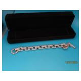 Judith Ripka Sterling Heavy Linked 7" Bracelet 52g