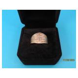 Stunning 10kt Gold DiamondFlake sz7 Ring 5.8g