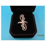 Sterling OpenSwirl Cut sz6.5 Ring 4.5g