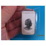 2021 Australian DRAGON Silver Ingot Bar