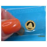 2023 Solid Gold 1gram PANDA Ingot Coin
