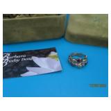 New Sterling 18kt Gold BIXBY sz6 Ring boxed