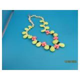 Designer Jade & Pearl & Coral 17ish Necklace