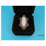 Navajo Sterling MOP Bead Directional sz6 Ring 11g