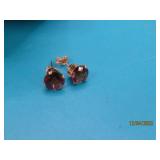 14kt Gold Mystic Topaz 5mm Stud Earrings 0.7g