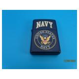 ZIPPO Lighter "US NAVY" Blue unfired