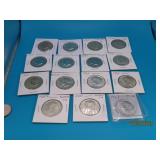 (15) KENNEDY 1965~69 Half 40% Silver Dollars