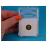 2011 Gold graded PR69DCAM 1/10oz Ingot Coin C.I.