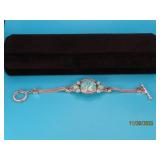 NK signed Sterling & BlueStone 7" Bracelet 30g