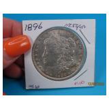 1896 Morgan MS Silver US Dollar Coin