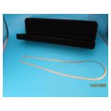 10kt White/Yellow Gold 18" 4mm Herringbone 5.8g