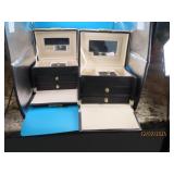 (2) 6" Jewelry Storage Cases/Trunks Padded