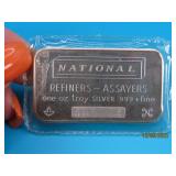 1oz Silver Ingot Bar NATIONAL REFINER
