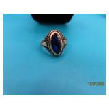 10kt Gold BlueStone Topaz? sz6.75 Ring 7.3g