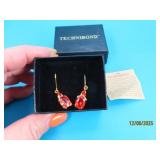 14kt TECHNIBOND over Sterling Earrings Orange 5g