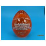 Solid Orange Art Glass 2006 WHITE HOUSE Paperwt
