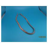 Sterling 16" Necklace 7mm FacetedLinked 30g