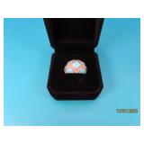 Eric Grossbardt Sterling Blue Turq CZ sz5.75 Ring