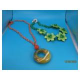 (2) TVorder GlassType Statement Designer Necklaces