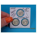 (3) Daniel Carr Silver Rounds lotAAAA