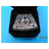 Sterling & 18kt GoldAccent Teardrop 1" Pendant 10g