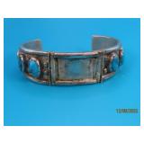 Pawn early primitive Silver Turq Bracelet 59g
