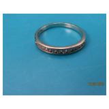 10kt Gold & Diamond Wedding/Eng sz7 Ring 1.7g