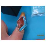 New JAY KING Sterling Turq~Stone sz6 Ring 12g