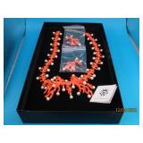 New vtg H WILKINSON Orange Xmas Branch SET