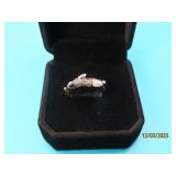 Sterling DWECK Diamonds TREE sz5 Ring 4.7g