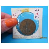 1840 US Small Date Large Cent