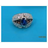 sgd Sterling MultiStone Topaz sz6 Ring 7g