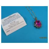 14kt Technibond Pink Sapphire R SIMMONS Necklace